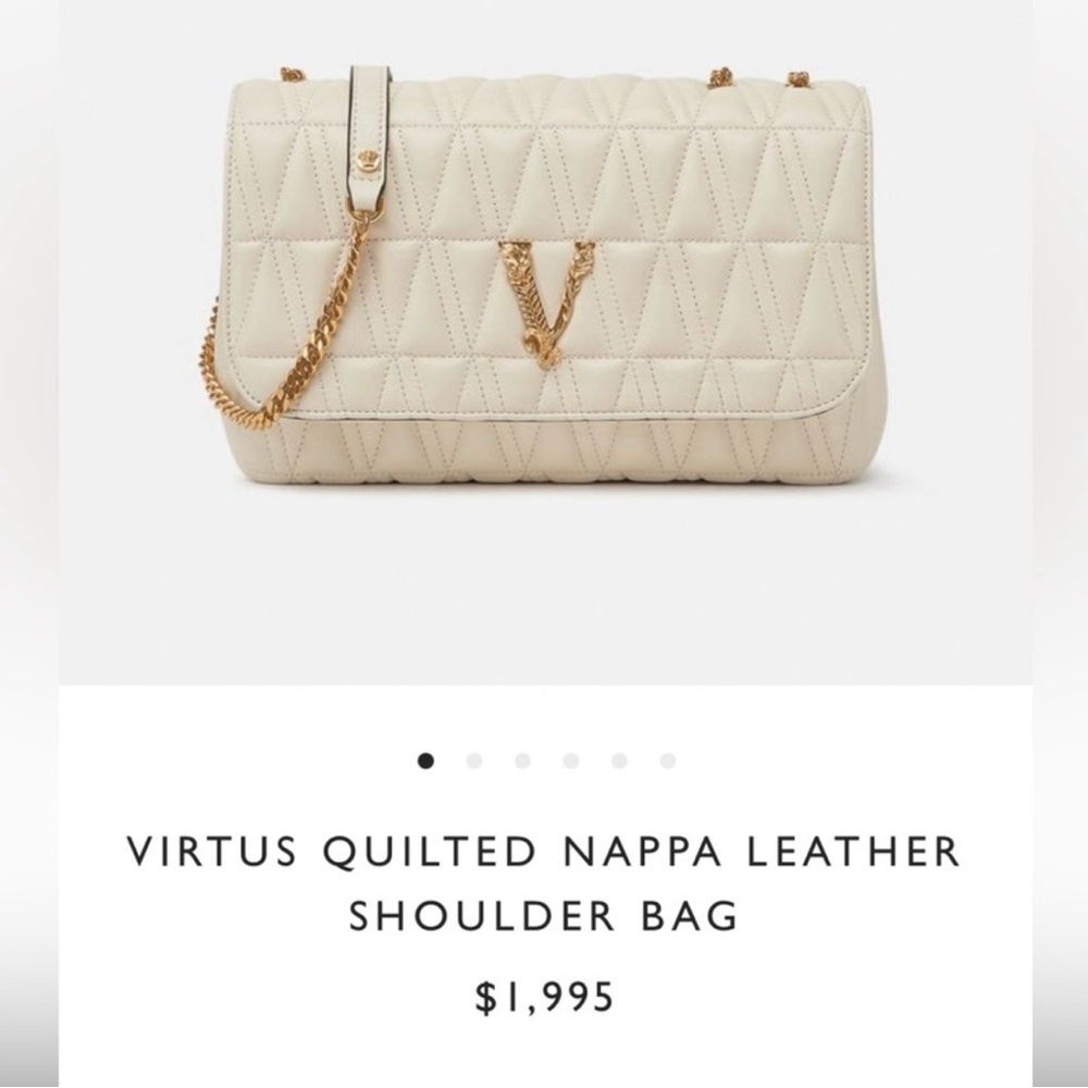 Versace Virtus Quilted leather shoulder bag - Picture 2 of 7